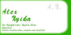 alex nyika business card